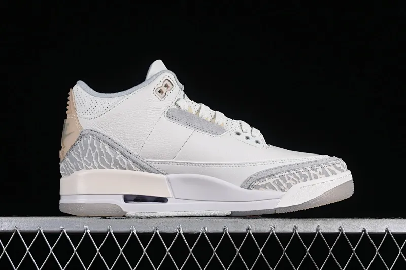All categories Air Jordan Jordan series basketball shoes Air Jordan 3 foreign trade version Air Jordan 3 "Craft Ivory" AJ3 Joe 3 ivory white full head layer FJ9479-100